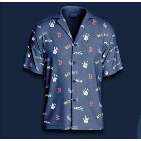 Red Sox Jerry Garcia Grateful Dead 2024 Button Down Shirt Adult Large - Picture 1 of 10